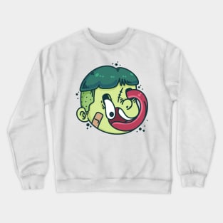 Green boy zombie Crewneck Sweatshirt